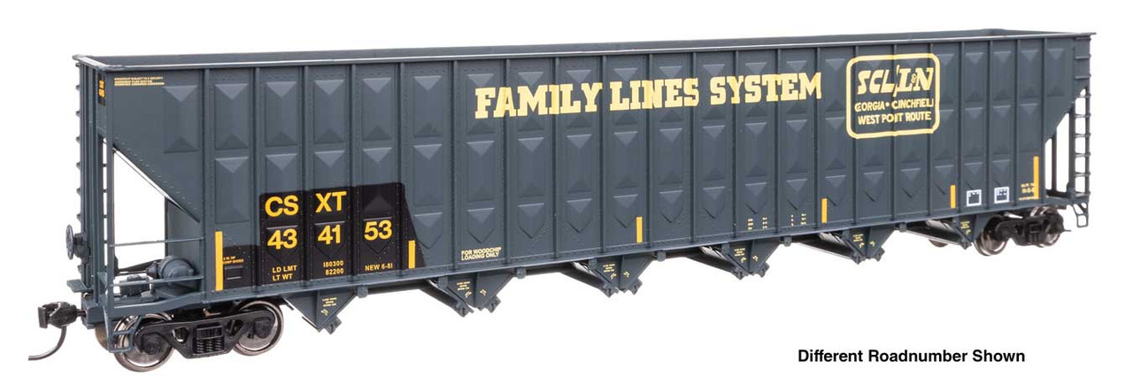 Walthers Mainline ~ HO Scale ~ 73' Wood Chip Hopper ~ CSX #434198