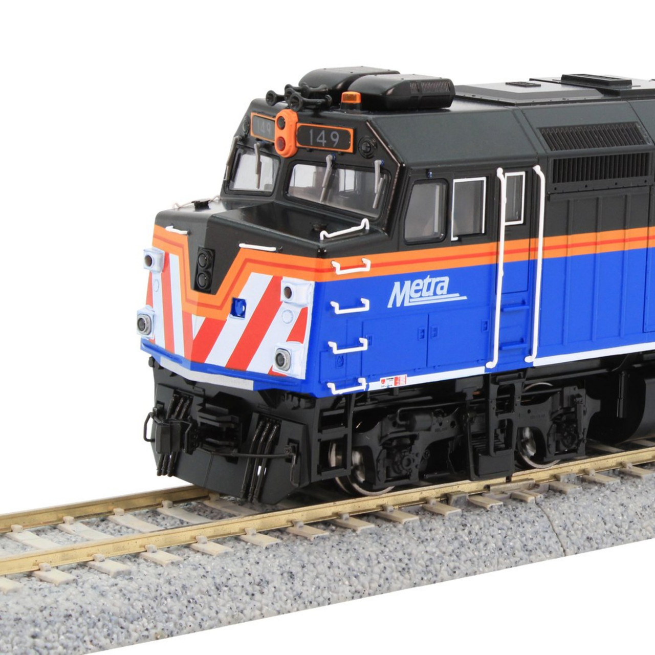 Kato ~ HO Scale ~ EMD F40PH Commuter ~ Chicago Metra #149 ~ DCC