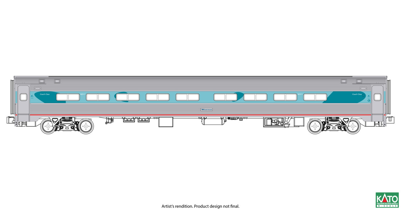 Kato ~ N Scale ~ Limited Edition Amfleet I Set ~ 7 Coach Cars