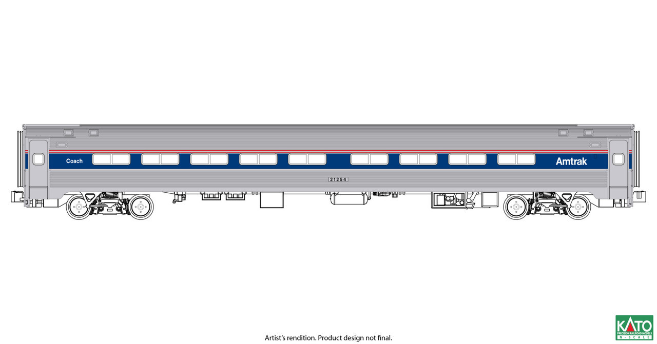 Kato ~ N Scale ~ Limited Edition Amfleet I Set ~ 7 Coach Cars