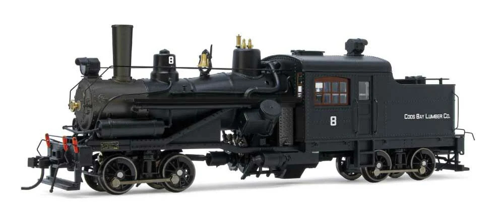 RIVAROSSI HO ハイスラー&運材車 Rivarossi ~ HO Scale ~ 2-Truck Heisler ~ Coos Bay Lumber Co. #8