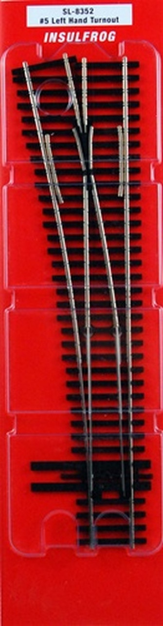 Peco ~ HO Scale ~ Code 83 ~ Left Hand Switch Track #5 Turnout Insulfrog ...