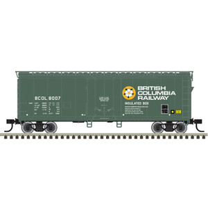 Atlas ~ HO Scale ~ Trainman ~ 40' Plug Door Box Car ~ British Columbia Railway #8007 ~ 20008352