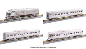 Kato ~ N Scale ~ California Zephyr E8A ~ 4 Unit Starter Series Set ~ Chicago, Burlington & Quincy ~ DCC Silent ~ 106-058-DCC