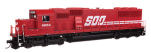 Walthers Mainline ~ HO Scale ~ EMD SD60 Spartan Cab ~ Soo Line #6052 ~ Standard DC ~ 910-9773