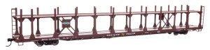 Walthers Mainline ~ HO Scale ~ 89' Flatcar with Bi-Level Open Auto Rack ~ Illinois Central #901199 ~ 910-8040
