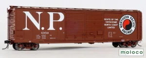 Moloco ~ HO Scale ~ Brainerd built 50' XM 15-0 Double-slider Boxcar ~ Northern Pacific #6950 ~ 70003