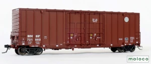 Moloco ~ HO Scale ~ 50' Hi-cube non-Waffle Boxcar ~ BNSF #712869 ~ 61003-02