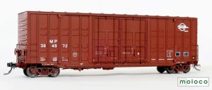Moloco ~ HO Scale ~ ACF 50' Hi-cube Ext. Post 1971 Waffle Boxcar ~ Missouri Pacific MP #364972 ~ 60015-80
