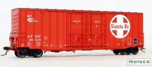 Moloco ~ HO Scale ~ ACF 50' Hi-cube non-Waffle Boxcar ~ Santa Fe #46014 ~ 60011-02