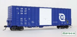 Moloco ~ HO Scale ~ ACF 50' Ext. Post Waffle Boxcar ~ FEC Delivery #5041 ~ 60018