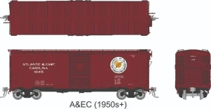 Rapido ~ HO Scale ~ AAR 40' Boxcar ~ Atlantic & East Carolina #1081 ~ 1011001A