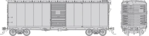 Rapido ~ HO Scale ~ AAR 40' Boxcar ~ Painted, Unlettered ~ 1011096