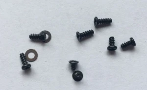 Moloco ~ HO Scale ~ M2 metal screws for plastic bosses  ~ 20 sets ~ M2