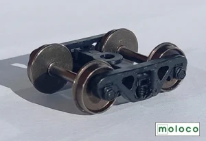 Moloco ~ HO Scale ~ 100 Ton Combo Scullin HYD RB Trucks with 36" Wheelset ~ Standard Tread ~ 1 Pair ~ TR-102110
