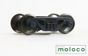 Moloco ~ HO Scale ~ 70 Ton Barber S-2-C RB Trucks with Wheelsets ~ Contoured Semi-Scale Tread ~ 1 Pair ~ TR-5088