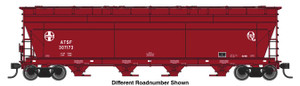 Walthers Mainline ~ HO Scale ~ ACF 5250 4-Bay Centerflow Covered Hopper ~ Santa Fe #307183 ~ 910-49225