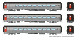 Rapido ~ HO Scale ~ Lighted ~ Hawker Siddeley Tempo Train ~ 3 Car Set ~ Canadian National ~ 9062001