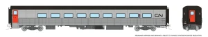 Rapido ~ HO Scale ~ Lighted ~ Hawker Siddeley Tempo Coach ~ Canadian National #364 ~ 1062001
