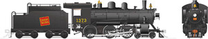 Rapido ~ HO Scale ~ H-6-g Steam Locomotive ~ Canadian National #1373 ~ DCC Sound ~ 603503