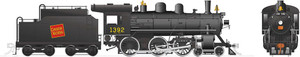 Rapido ~ HO Scale ~ H-6-g Steam Locomotive ~ Canadian National #1392 ~ DC Silent ~ 603008