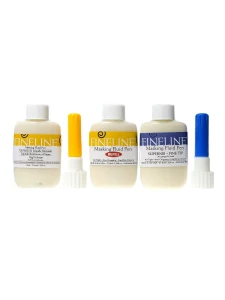 Fineline Applicator ~ 3-Pack ~ 18/20 Gauge Applicators with Masking Fluid & Refill ~ 1115