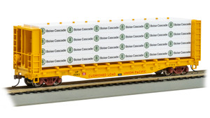 Bachmann ~ HO Scale ~ 52' Open Centerbeam Flatcar with Lumber Load ~ Union Pacific #15082 ~ 12928