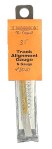 Ribbonrail ~ N Scale ~ 5" Track Alignment Gauges ~ Curved ~ 31" Radius ~ 8031