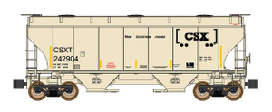 Intermountain ~ N Scale ~ Trinity 3281 2-Bay Covered Hopper ~ CSX #243157 ~ 669001