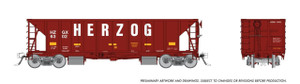 Rapido ~ HO Scale ~ NSC Ballast Hopper ~ Herzog #6395 ~ 158020A