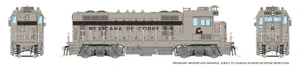 Rapido ~ HO Scale ~ CF7 with Square Cab ~ Mexicana De Cobre SA #F.11.9 ~ DC ~ 1017009