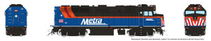Rapido ~ HO Scale ~ F40PH-3 ~ Metra #101 ~ DCC Sound ~ 1043525