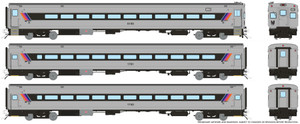Rapido ~ HO Scale ~ Comet I Car ~ Rebuilt Set #1 ~ NJ Transit ~ 1084035
