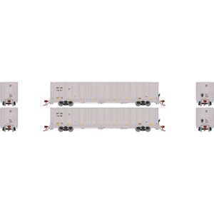 Athearn ~ N Scale ~ NSC 6400 Gondola with Load ~ 2-Pack ~ OFOX #1801, 1850 ~ 12585