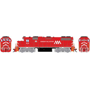 Athearn Genesis ~ HO Scale ~ GP38-2 ~ Vermont Railway #208 ~ DC ~ 3407