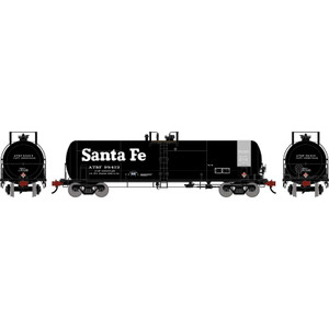 Athearn ~ HO Scale ~ 20,900 Gallon Acid Tank Car ~ Santa Fe #98413 ~ 3904