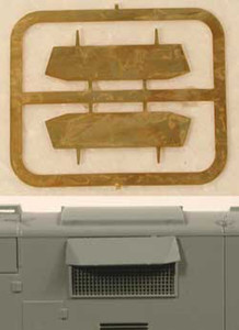 Cal Scale ~ HO Scale ~ Century Intake Rain Shield ~ Etched Brass ~ Etched Brass ~ 538