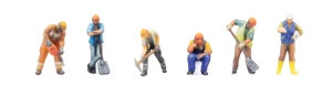 Walthers SceneMaster ~ N Scale ~ Construction Workers ~ 949-6301