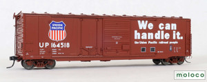 Moloco ~ HO Scale ~ Omaha 50' Combo Door Boxcar BC-50-5 We Can Handle It 11-75 ~ Union Pacific UP #163866 ~ 75058