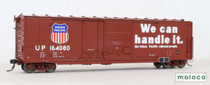 Moloco ~ HO Scale ~ Omaha 50' Combo Door Boxcar BC-50-5 We Can Handle It 12-77 ~ Union Pacific UP #164080 ~ 75055-01