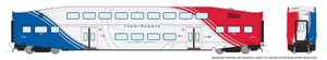 Rapido ~ HO Scale ~ BiLevel Commuter Coach ~ FrontRunner ~ Unnumbered ~ 146035