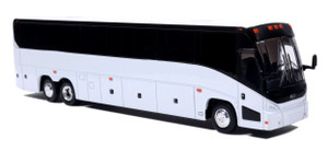 Iconic Replicas ~ HO Scale ~ MCI J4500 Coach ~ Assembled ~ Blank White ~ 87-0729