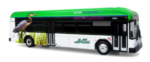 Iconic Replicas ~ HO Scale ~ Gillig BEB Transit Bus ~ Assembled ~ AC Transit ~ 87-0678