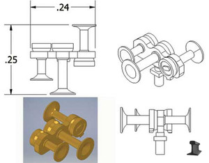 Cal Scale ~ HO Scale ~ Nathan Air Horn M3R1 ~ 672