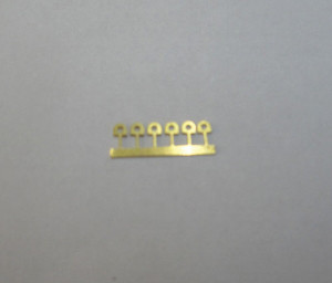 Cal Scale ~ HO Scale ~ Alco Large Lift Ring Flat Style ~ 7 Pieces ~ 753