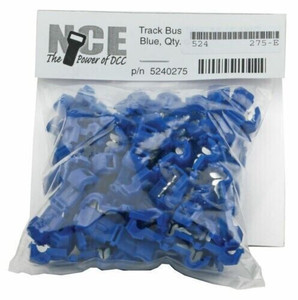 NCE ~ All Scale ~ TBTB64 Track Bus Taps 14-16 AWG ~ 64-Pack ~ Blue ~ 5240275