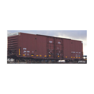 Athearn Genesis ~ HO Scale ~ 60' Texarkana Rebuilt BX-172 ~ 2-Pack ~ Grand Trunk Western #1 Brown ~ 26876