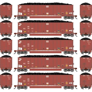 Athearn ~ HO Scale ~ Bethgon Coalporter w/Coal Load ~ 5-Pack ~ Conrail CR #507892, #507901, #507909, #507918, #507926 ~ Primed For Grime ~ 2901