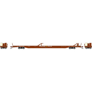 Athearn Genesis ~ HO Scale ~ F89-F Flat Car ~ Trailer Train XTTX #153162 Brown ~ 2232