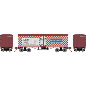 Athearn Roundhouse ~ HO Scale ~ 36' Wooden Reefer ~ Purina MRS #5555 ~ 3037